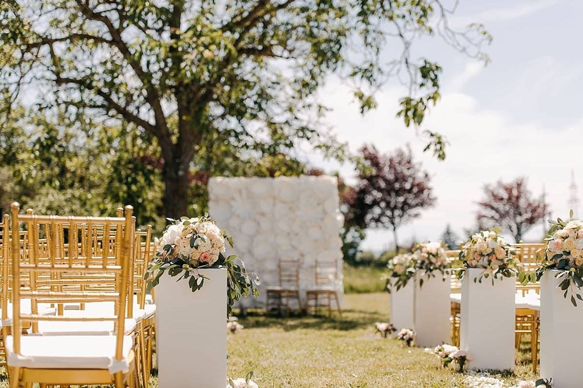 Eine Outdoor-Hochzeit in Eimeldingen.