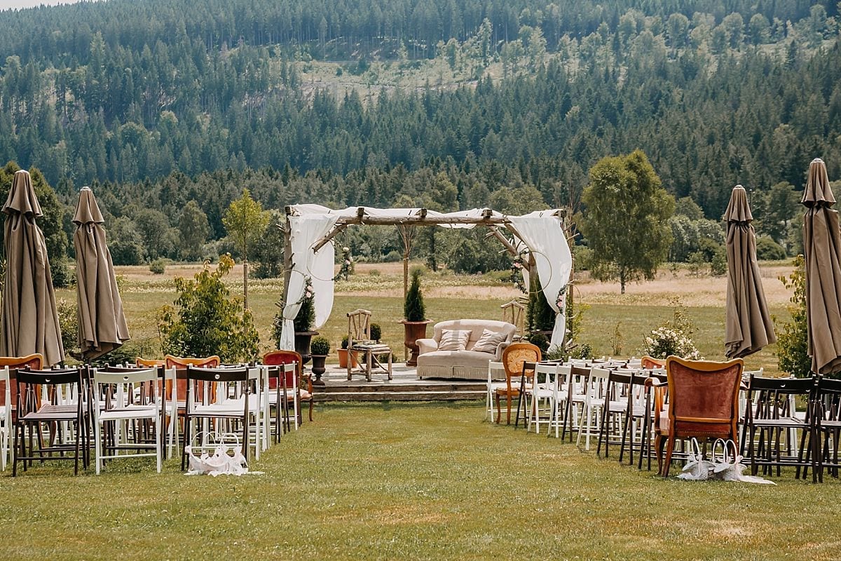 Eine Outdoor-Hochzeit in Hinterzarten.